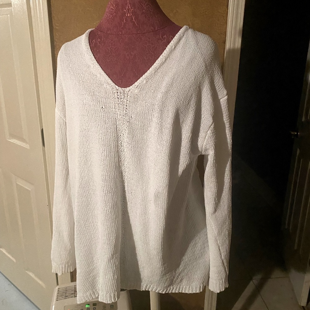 XL Philosophy White Sweater